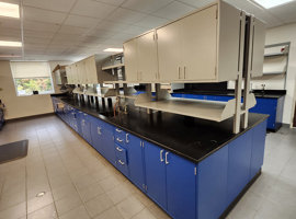 Columbia Chemical, Brunswick, OH - Electrostatic Painting of Laboratory Casework